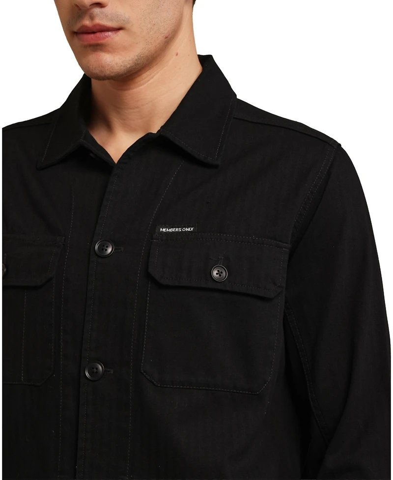 Members Only Men's Shirt Jacket