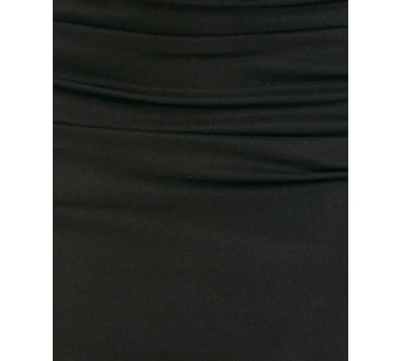 Seni & Cade Juniors' Ruched Satin Sleeveless Dress