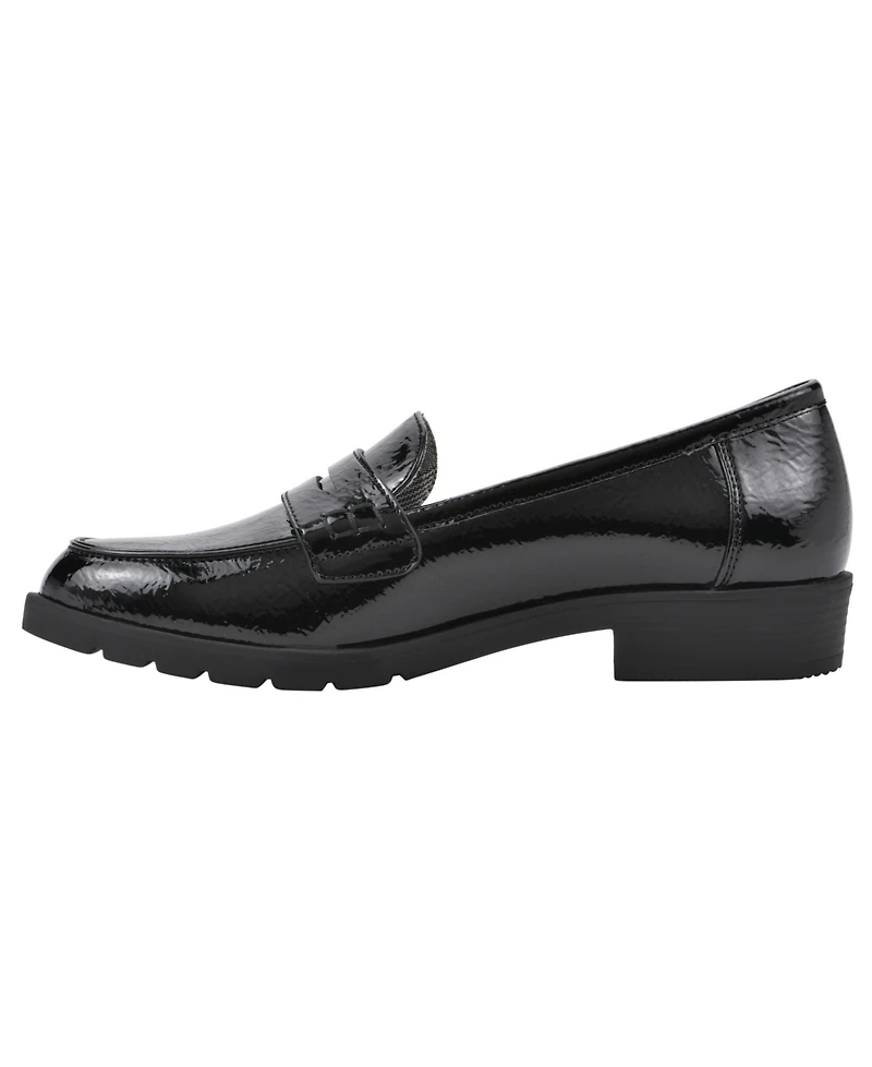 Cliffs by White Mountain Women's Galah Block Heel Loafer