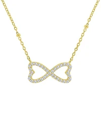 Macy's 14k Gold-Plated Heart Infinity Bead Necklace
