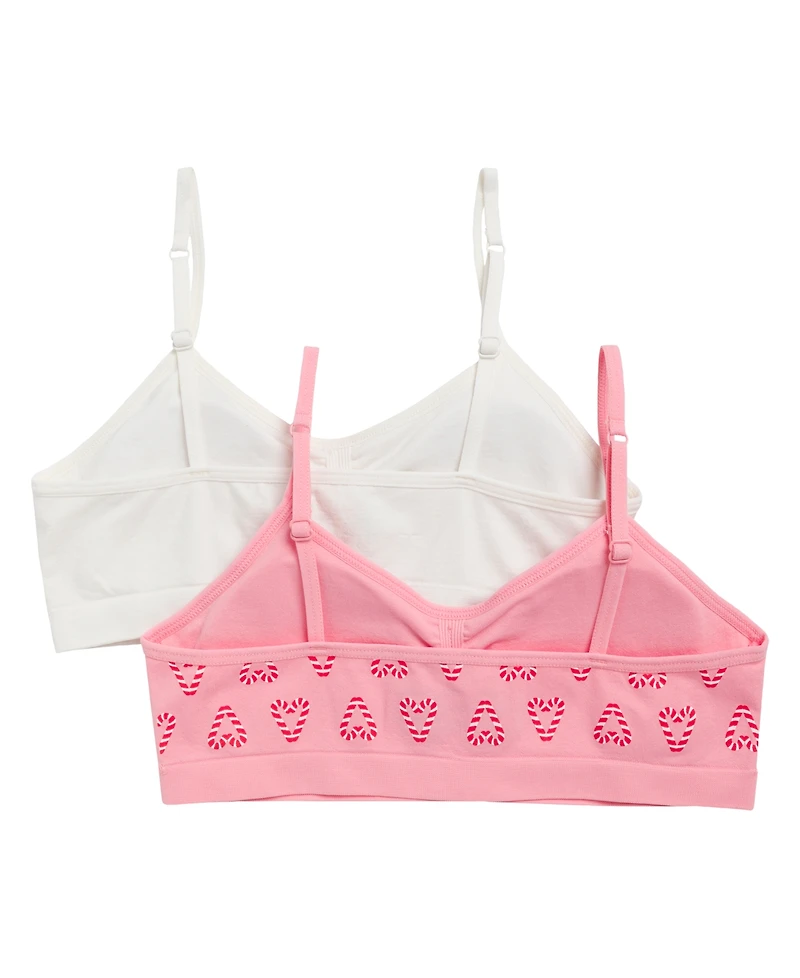 Maidenform Little & Big Girls 2-Pack Seamless Ruched Bras