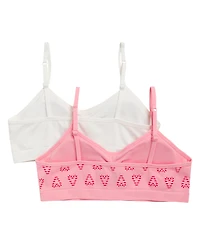 Maidenform Little & Big Girls 2-Pack Seamless Ruched Bras
