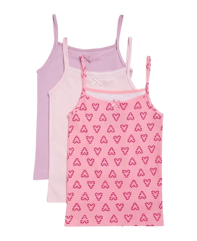 Maidenform Girls' 6-16 Picot Trim Camis, 3-Pack