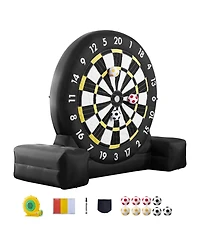 Vevor Inflatable Soccer Dart Board over 8 ft High with 9 Kick Balls and Air Pump