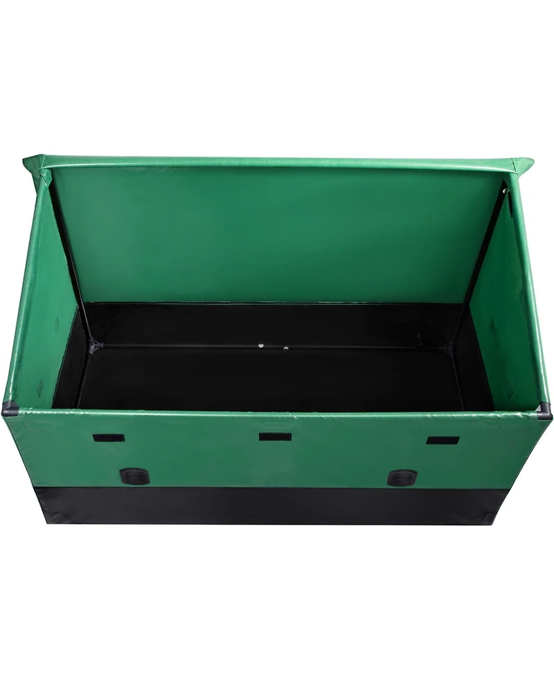 Vevor Outdoor Storage Box Patio Deck Box 150 Gallon Waterproof Pe Tarpaulin