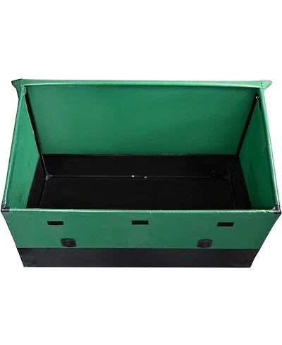 Vevor Outdoor Storage Box Patio Deck Box 150 Gallon Waterproof Pe Tarpaulin