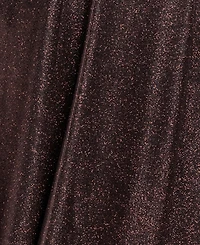 Xscape Plus Off-the-Shoulder Glitter Gown