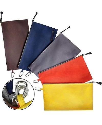 Xdovet Canvas Tool Pouch Zipper Bag Carabiner Clip