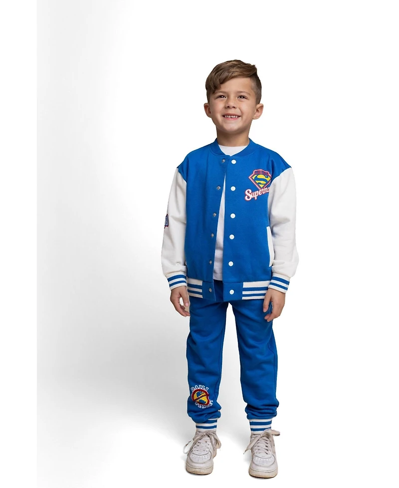 Justice League Boy's (5-16) Fleece Varsity Jacket and Pants Set