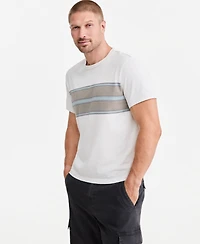 Sun + Stone Men's Jim Chest Stripe Graphic T-Shirt, Macy's Exclusive