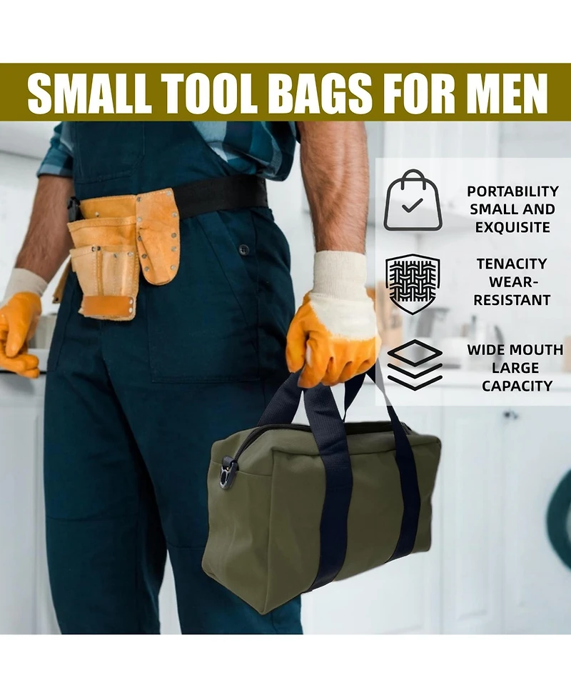 Xdovet Tool Bag Canvas Organizer Tote for Wrenches Pliers