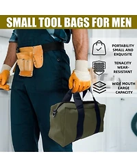 Xdovet Tool Bag Canvas Organizer Tote for Wrenches Pliers