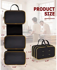 Xdovet Roll Up Tool Bag Tri-fold Organizer Window Cases Detachable