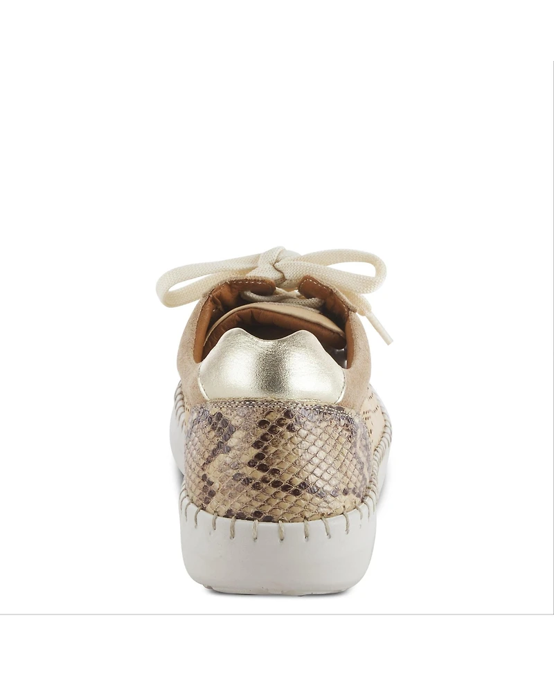 Spring Step Women's Jumilla Lace-Up with Stitch-to-Sole Construction