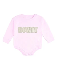 Sweet Wink Baby Girls (0M - 18M) Howdy Patch Western Long Sleeve Romper