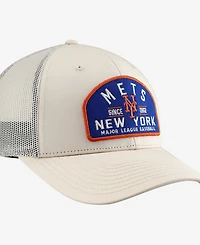 '47 Brand Men's Cream New York Mets Leland Adjustable Trucker Hat