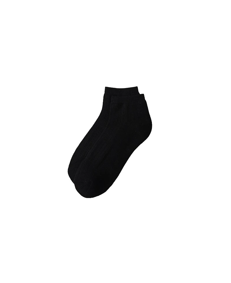 Lands' End Women's 3-Pack Soft Viscose Half Cushion Quarter Socks