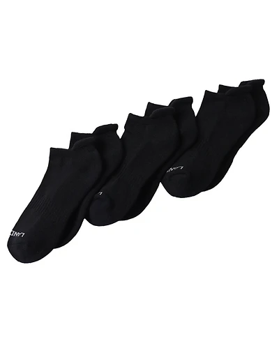 Lands' End Men's 3-Pack Half Cushion Sport Low Cut Socks