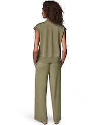 Donna Karan Weekend Women's Half-Zip V-Neck Top