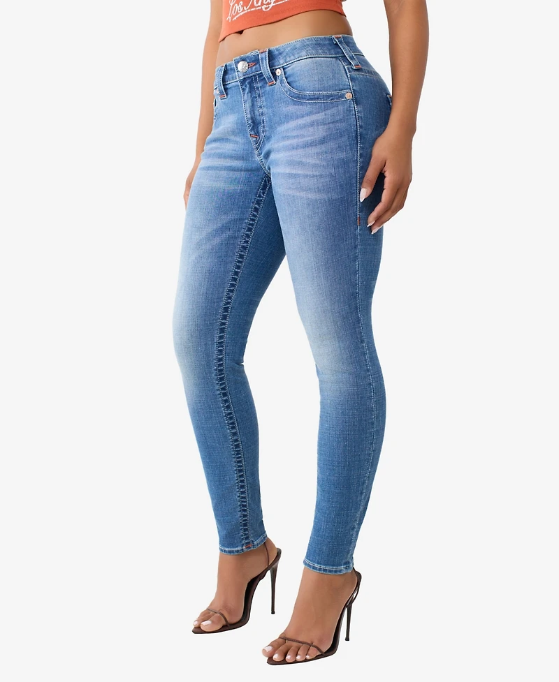 True Religion Women's Jennie Mid-Rise Skinny Jeans