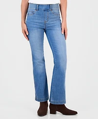Style & Co Petite High-Rise Flared-Leg Jeans, Macy's Exclusive