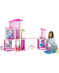 Barbie DreamHouse 3-Story Dollhouse with 2 Pools, 2 Slides, and Working Elevator, 65+ Pieces