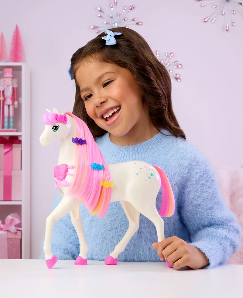 Barbie Nutcracker Land of Sweets Horse with Scented Mane, 5-Piece Playset, Ages 3+