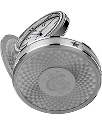 Timex Unisex Quartz Analog Silver-Tone Table Clock Watch 49mm
