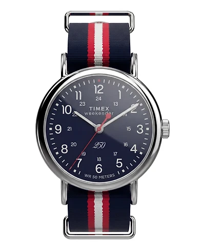 Timex Men's Quartz Analog Blue Nylon Watch 40mm