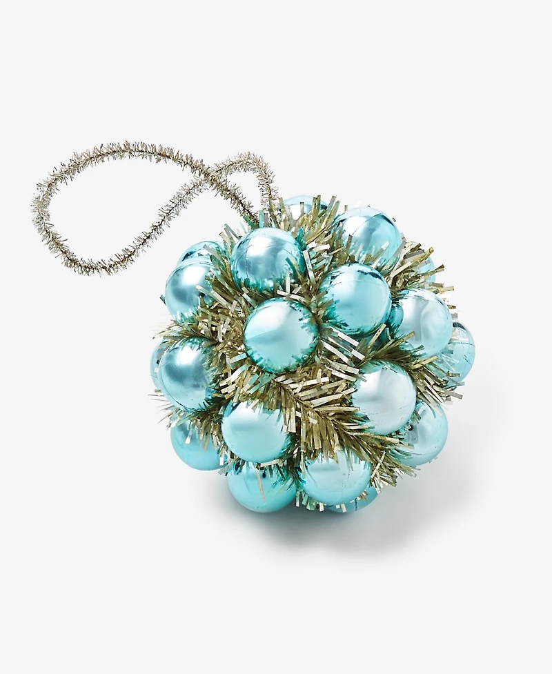 Holiday Lane Merry Magic Mini-Ball Tinsel Ball Ornament, Macy's Exclusive
