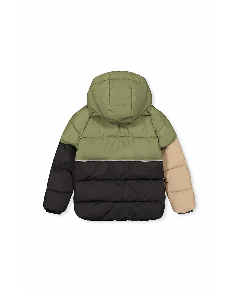 Deux par Deux Toddler Boy (2T-5T) Color-Block Winter Jacket