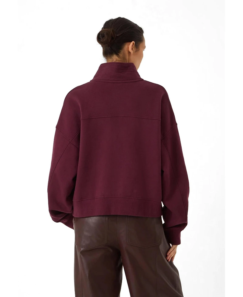 Hush Women's Hendrix Half Placket Sweatshirt