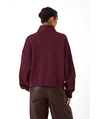 Hush Women's Hendrix Half Placket Sweatshirt