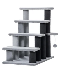Ruie Cat Stair Steps Tower with Scratching Post and Play Ball