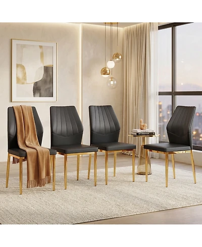 Sailvan Dining Chairs - Ergonomic Pu Backrest