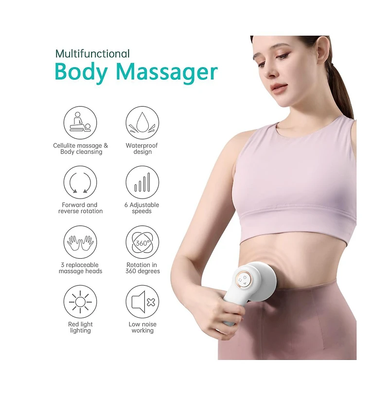 Penguin Red Light Body Massager with 3 heads