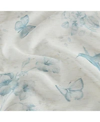 Lenox Butterfly Meadow Toile Printed Back Tab/Rod Pocket Window Curtain