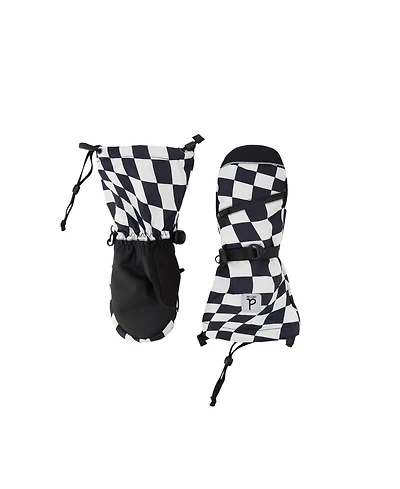 Deux par Toddler Boy 2-5 Teknik Winter Mittens Checkered Print