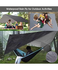 Piscifun Camping Hammock With Mosquito Net Rain Fly Heavy Duty Parachute Nylon Outdoor Gear