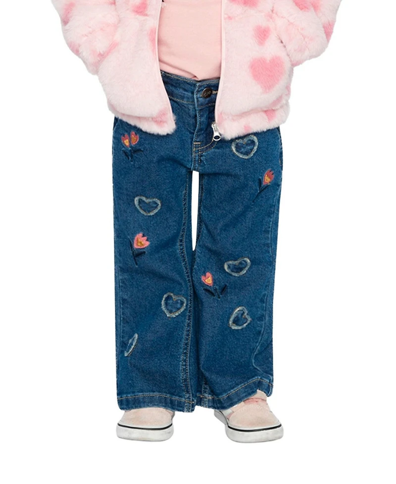 Deux par Deux Toddler Girls (2T-5T ) Boot Leg Jeans