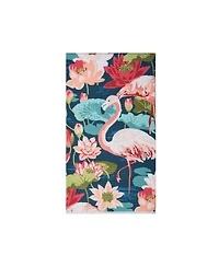 C&F Home Flamingo Lagoon Tropical Floral Cotton Dishtowel