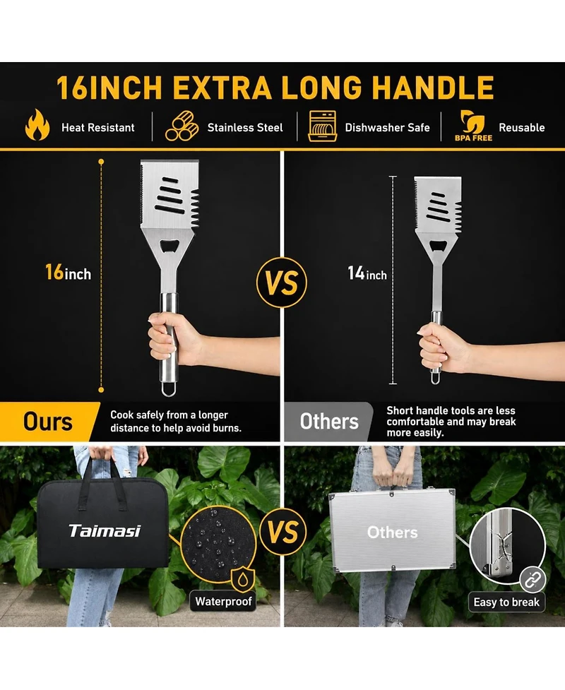 Xdovet Grill Accessories Bbq Tools Stainless Steel Set