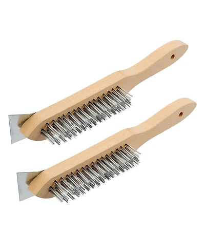 Xdovet Wire Brush Beechwood Handle Rust Remover Welding Slag