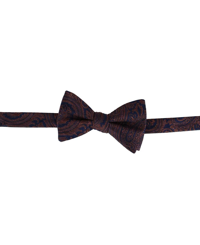Trafalgar Men's Sobee Paisley Silk Brace and Bow Tie Set