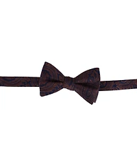 Trafalgar Men's Sobee Paisley Silk Brace and Bow Tie Set
