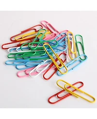 Danrong 900 Pieces Vinyl Coated Paper Clips 6 Colors Office School Organizing