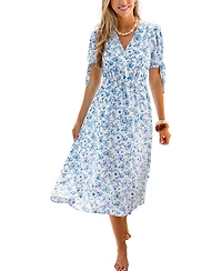 Cupshe Women's Soft Launch Floral Maxi Beach Dress