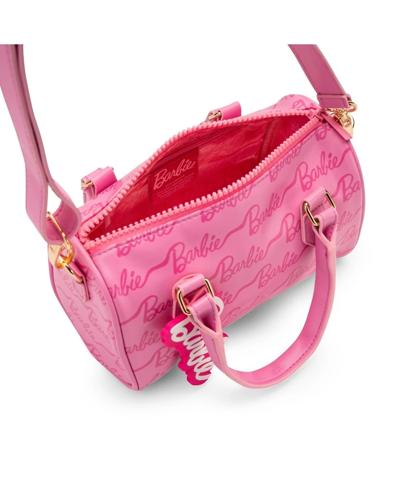 Barbie Kids Ribbon Script Mini Duffle Handbag