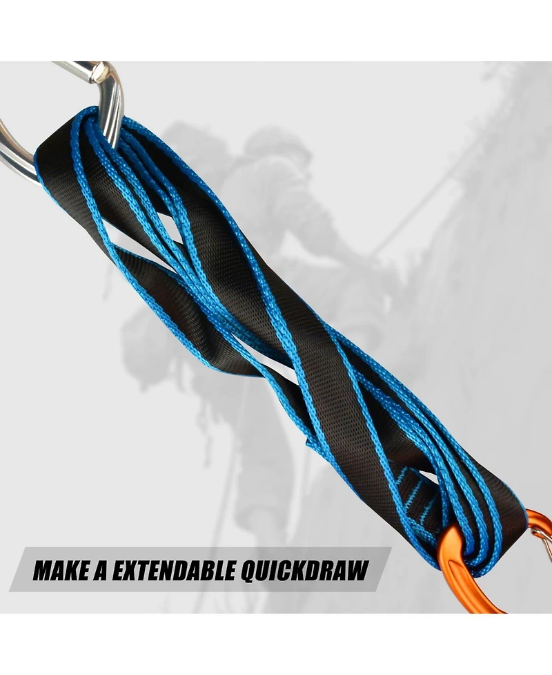 Piscifun 25mm Climbing Sling Runner 29kn Ce Tubular Webbing Heavy Duty Multi Purpose Safety Gear