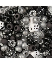 John Bead 6x9mm Mix Plastic Pony Beads, 120g